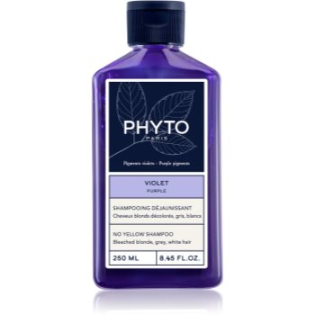 Phyto Violet No Yellow Shampoo șampon nuanțator pentru parul blond cu suvite - imagine 2